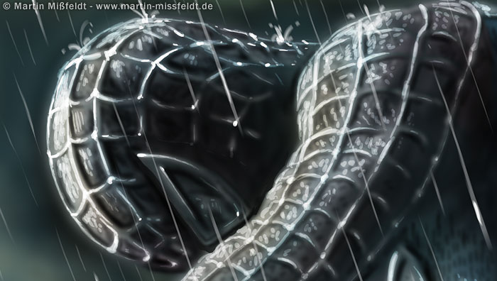 Der Kopf von Spiderman