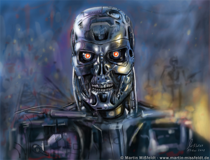 Terminator Nicolas Sarkozy - Speedpainting