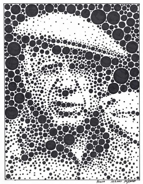Picasso Portrait (Neo-Pointilismus)