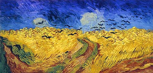 Komplementärkontrast: "Weizenfeld mit Krähen", Van Gogh