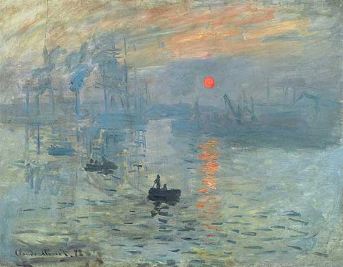 Qualitätskontrast: "Impression: aufgehende Sonne" von Claude Monet, 1871