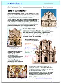 Arbeitsblatt Barock-Architektur