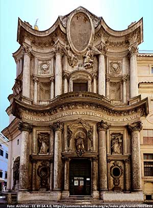 San Carlo alle Quattro Fontane, Barock Kirche von Borromini in Rom
