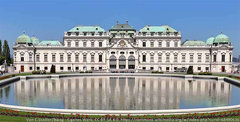 Schloss Belvedere, Wien; 1714 - 1723, von Johann Lucas von Hildebrandt