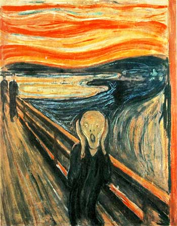 Warm-Kalt-Kontrast bei Der Schrei (Edvard Munch)