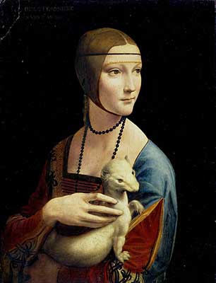 Dame mit dem Hermelin vonLeonardo da Vinci