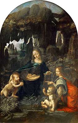 Die Felsgrottenmadonna vonLeonardo da Vinci