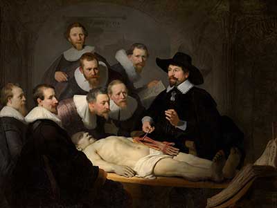 Die Anatomie des Dr. Tulp vonRembrandt