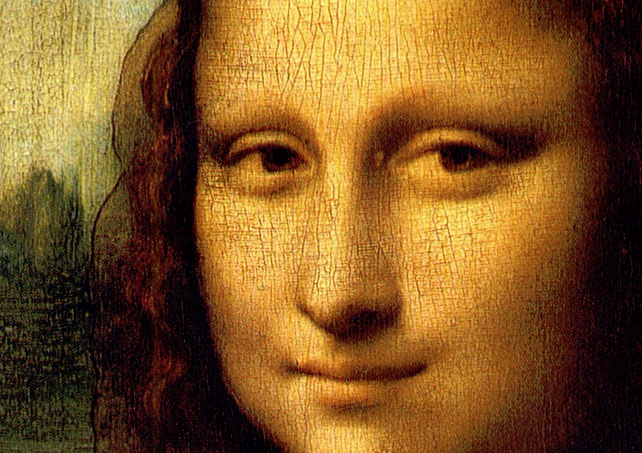 Krakelüre auf der Mona Lisa