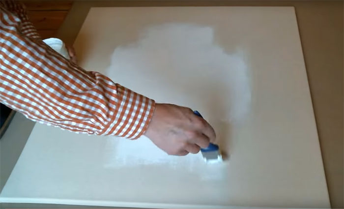 Leinwand grundieren