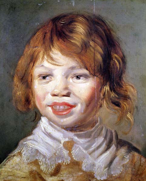 Primamalerei von Frans Hals: Lachender Junge (um 1625)