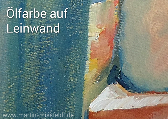 Ölfarbe auf Leinwand (Detail)