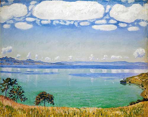 Farbperspektive: Der Genfer See von Chexbres aus, um 1822 von Ferdinand Hodler