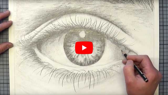 Pencil Drawing Realistic Eye