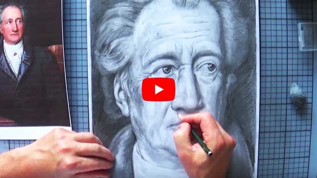 Johann Wolfgang von Goethe (portrait drawing)