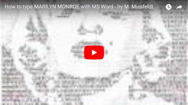 Marilyn Monroe - speed typing Star Poster
