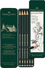 Bleistift-Set Faber-Castell 9000 (6-er Etui)