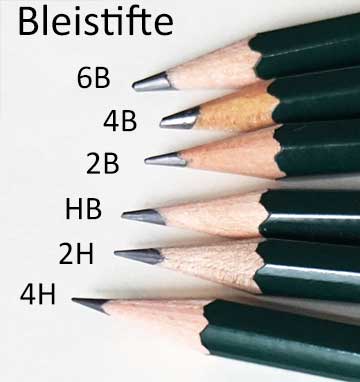 Bleistifte mit Holzummantelung