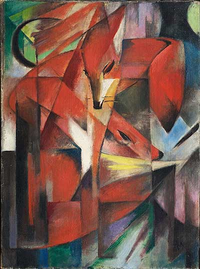 Kubismus: Füchse von Franz Marc (1913)
