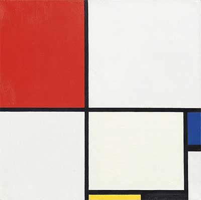 Piet Mondrian: Komposition Nr. III, mit Rot, Blau, Gelb und Schwarz, 1929