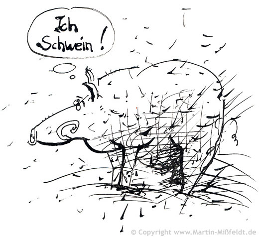 Zeichnen lernen: Ich Schwein!